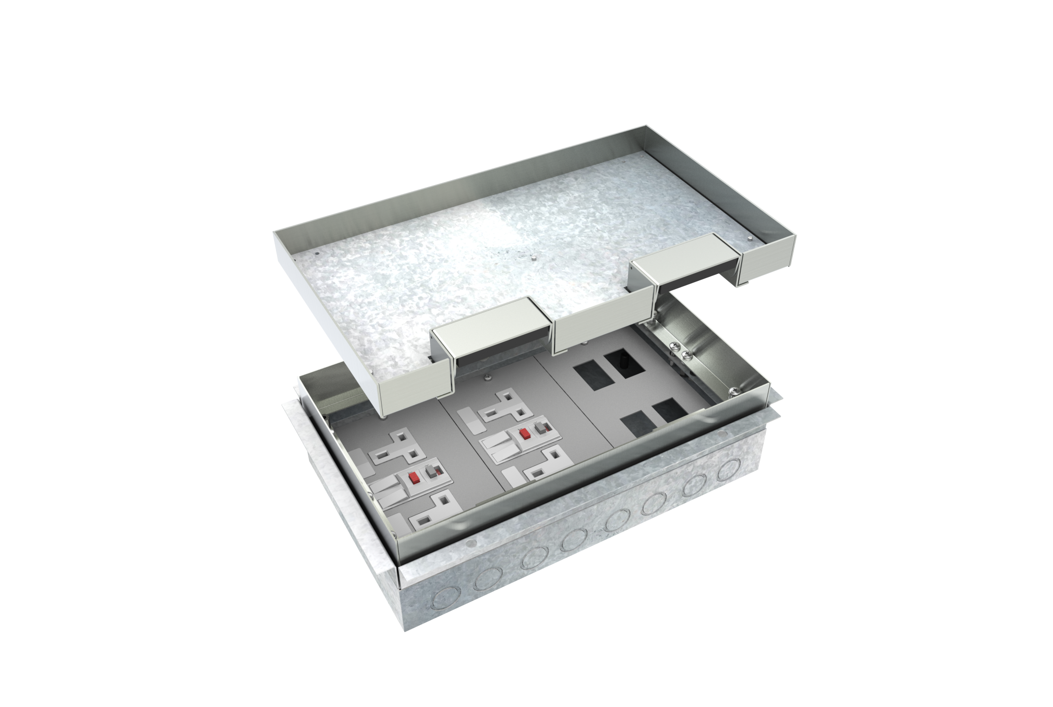 90 Series Stainless Steel Floor Box (Single Box Base)