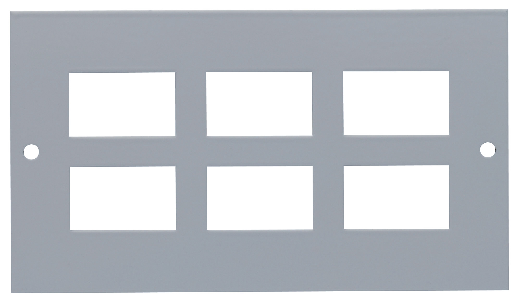 Plate Pierced to accept 6 x LJ6C/RJ45