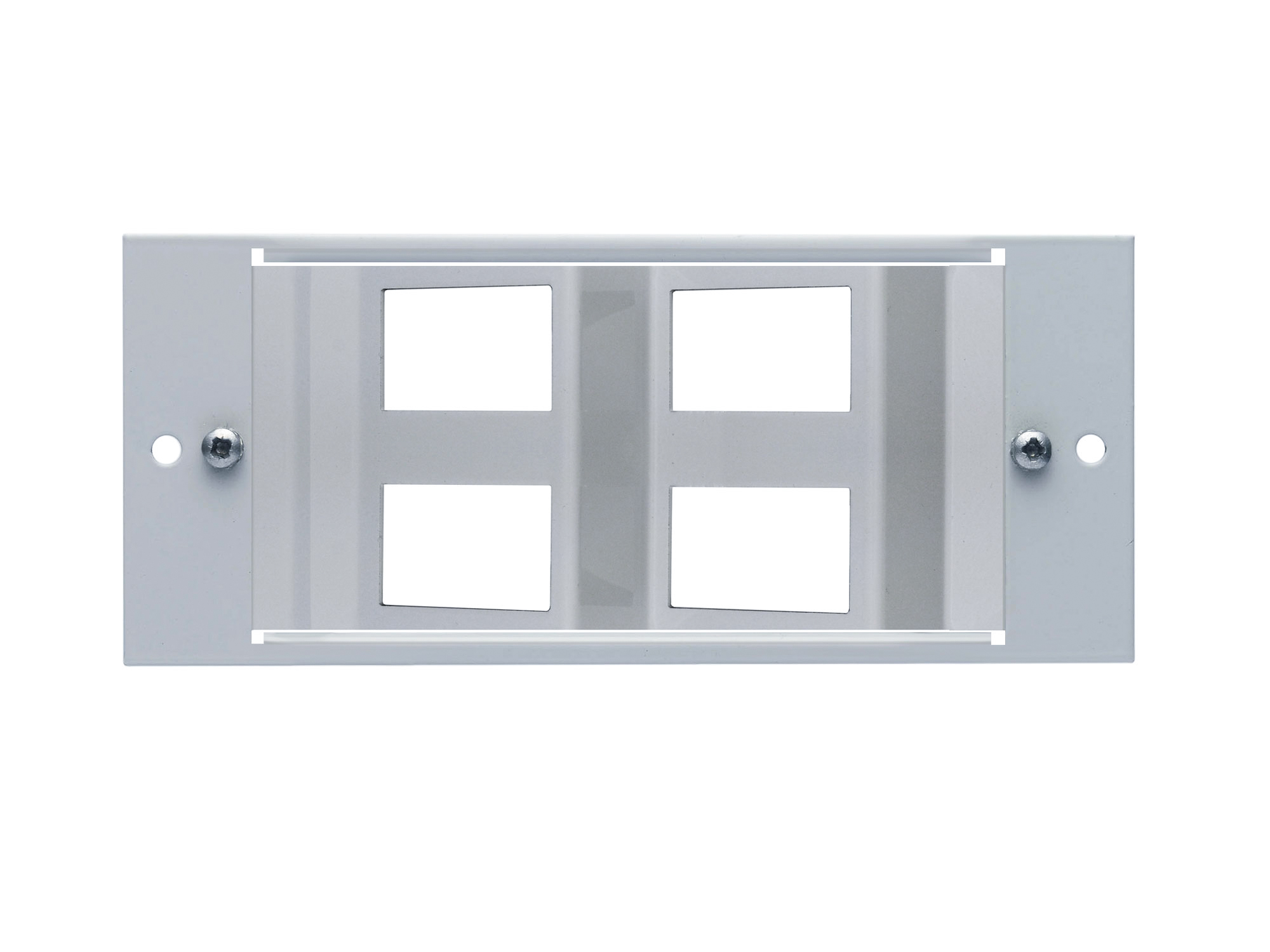 Angled Plate Pierced to accept 4 x LJ6C/RJ45