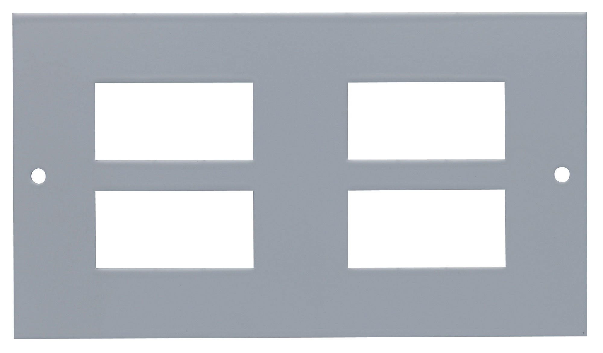 Plate Pierced to accept 4 x RW Data/Alphasnap Units