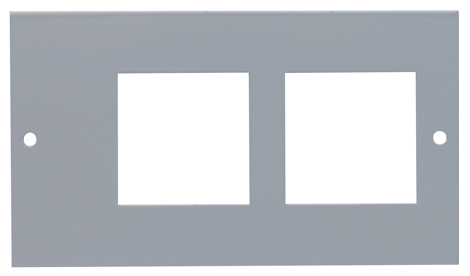 Plate Pierced to accept 2 x Euro Adapter Collars