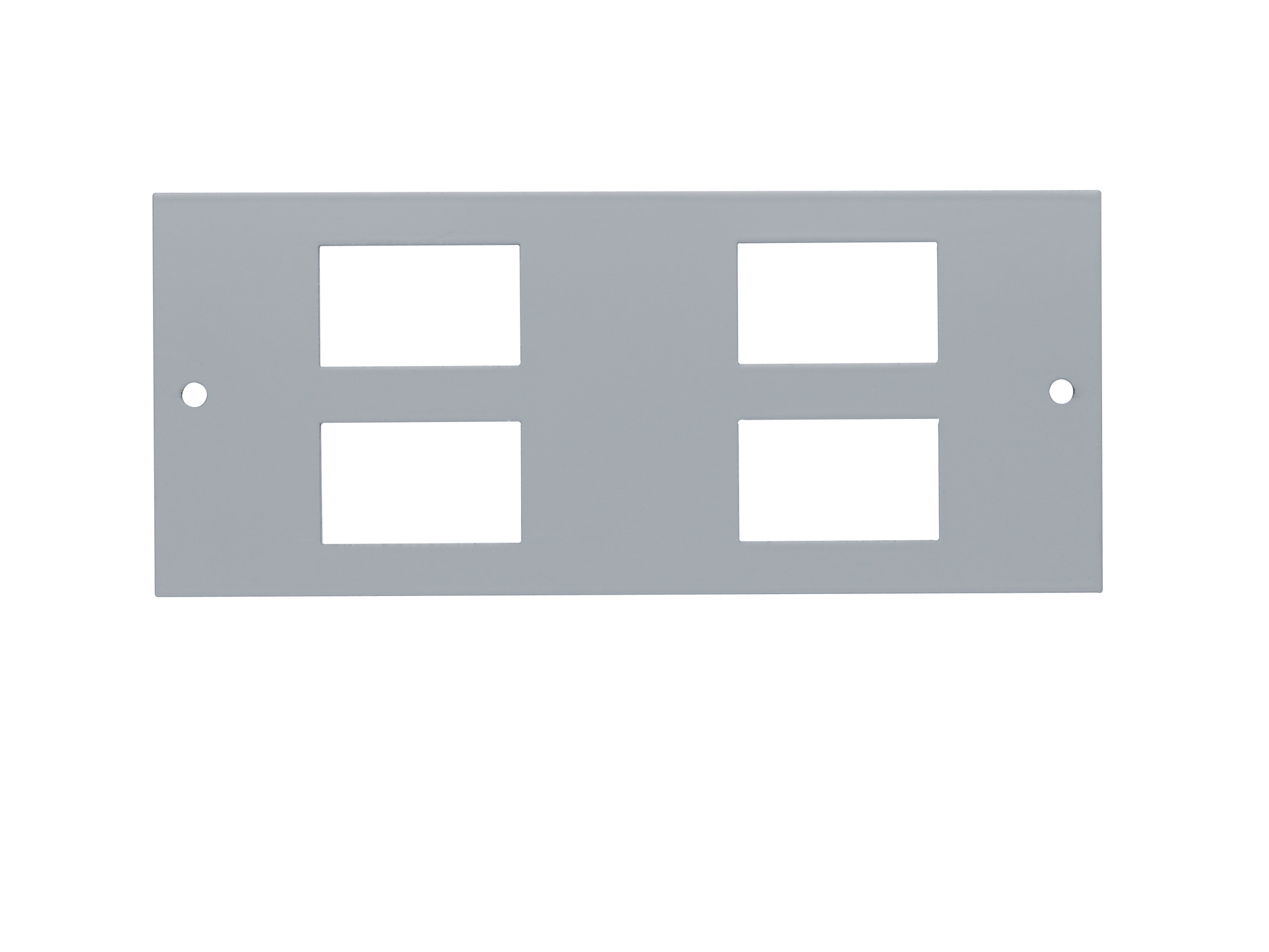 Plate Pierced to accept 4 x LJ6C/RJ45